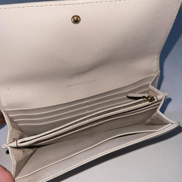 Michael Kors Women's White and Gold Wallet-purses - Picture 3 of 4